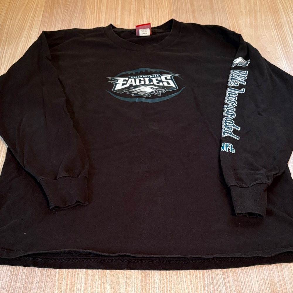 NFL Philadelphia Eagles long sleeve tee shirt black